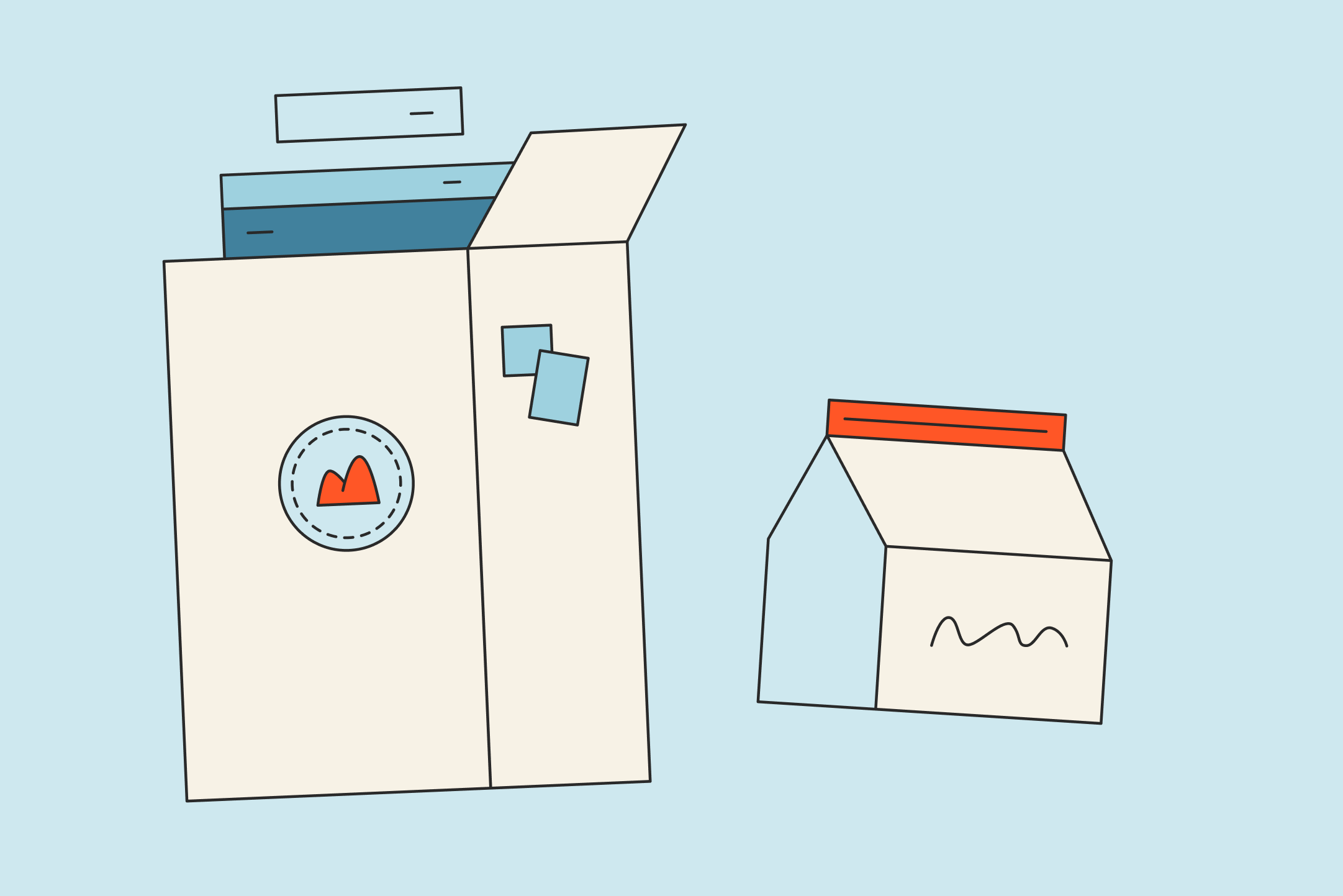 Elementi celostne grafične podobe: barve, tipografija, embalaža.